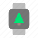 time, smartwatch, clock, watch, tree, nature, plant