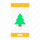 smartphone, device, tree, mobile, phone, nature, plant