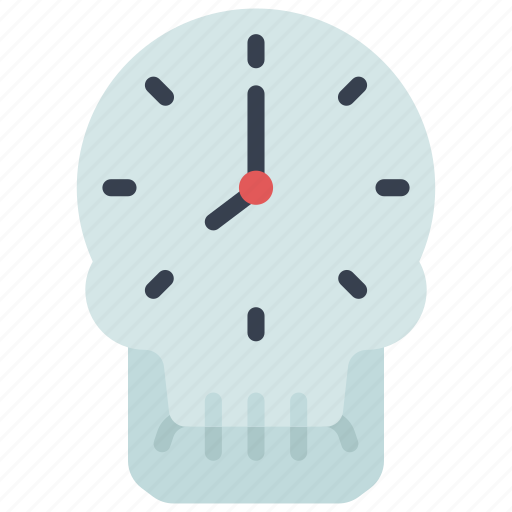 Clock, skull, timer, time, skeleton icon - Download on Iconfinder