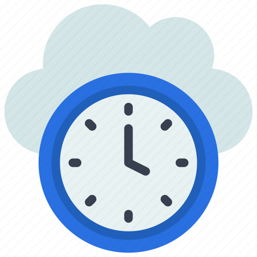 Cloud, time, timer, clock, computing icon - Download on Iconfinder