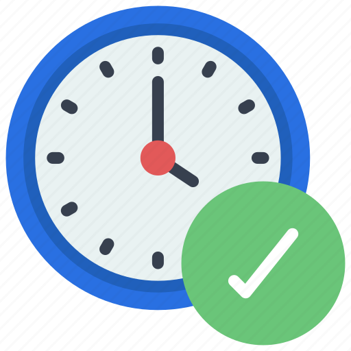 Correct, time, tick, check, timer icon - Download on Iconfinder