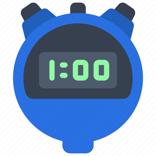 Digital, stopwatch, time, hour, organise icon - Download on Iconfinder