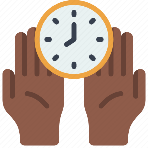 Holding, clock, timer, hand, give icon - Download on Iconfinder