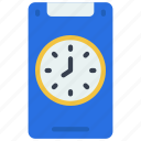 mobile, clock, phone, time, organise