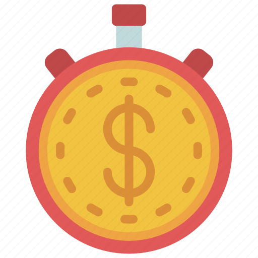 Money, stopwatch, watch, timer, finances icon - Download on Iconfinder