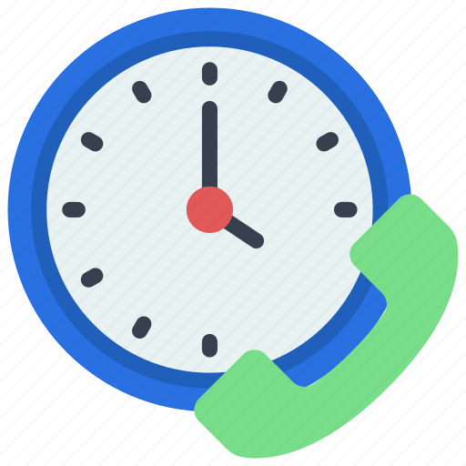 Phone, time, call, timer, clock icon - Download on Iconfinder