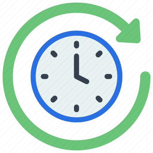 Round, the, clock, time, hour, organise, arrows icon - Download on Iconfinder