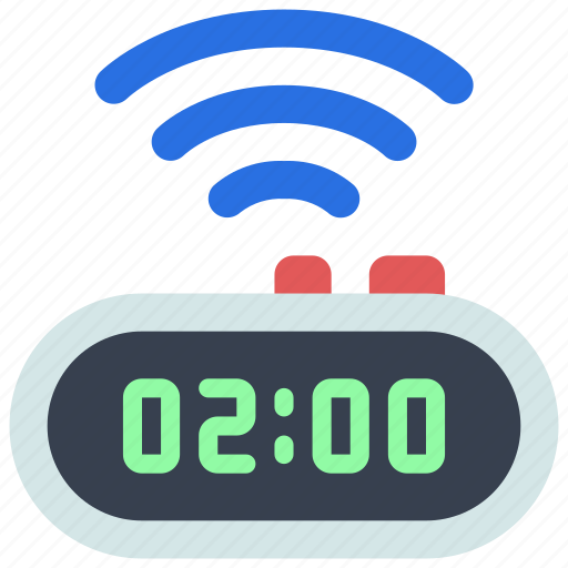 Wireless, digital, clock, time, hour, organise icon - Download on Iconfinder