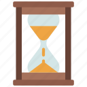 wooden, hourglass, timer, sand