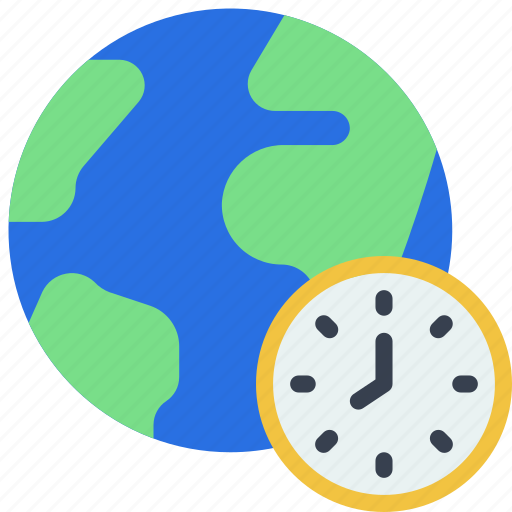 World, clock, time, timer, globe icon - Download on Iconfinder