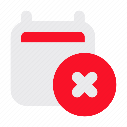 Cancel, event, calendar, remove, close, delete icon - Download on Iconfinder