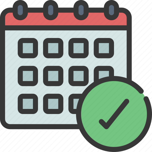 Correct, date, schedule, scheduling, tick icon - Download on Iconfinder