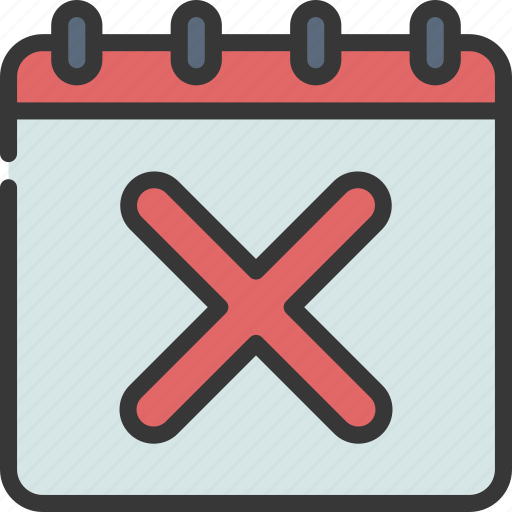 Delete, calendar, remove, date, schedule icon - Download on Iconfinder