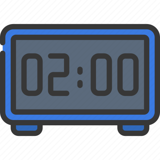 Digital, alarm, clock, time, hour, organise icon - Download on Iconfinder
