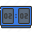 flip, clock, time, hour, organise, timer 