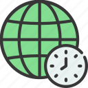 internet, timer, globe, grid, connection