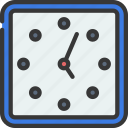square, dot, clock, time, hour, organise