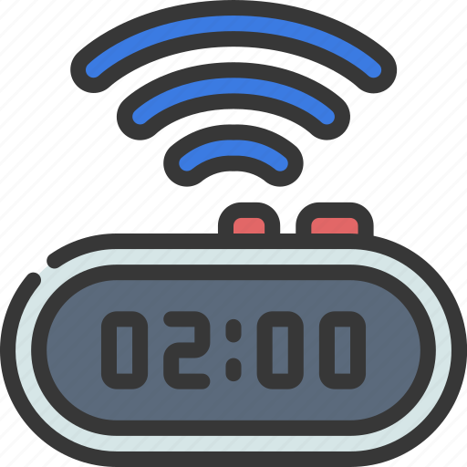 Wireless, digital, clock, time, hour, organise icon - Download on Iconfinder