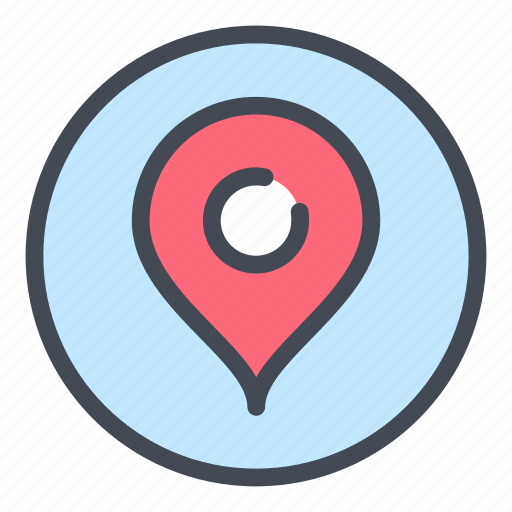 Location, pin, address, pointer, place, circle icon - Download on Iconfinder