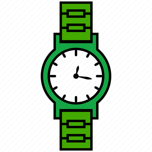 Clock, filled, time, timepiece, watch icon - Download on Iconfinder