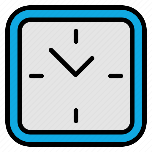 Clock, schedule, square, time, watch icon - Download on Iconfinder