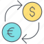 convertion, currency, convert, dollar, euro, exchange, coins 