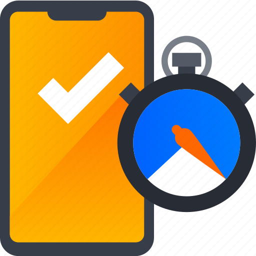 Checklist, management, mobile, plan, stopwach, stopwatch, time icon - Download on Iconfinder