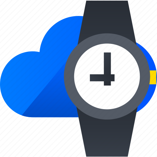 Clock, cloud, server, storage, timer, watch, wristwatch icon - Download on Iconfinder