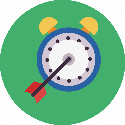 Alarm, arrow, clock, dart, management, thow, time icon - Download on Iconfinder