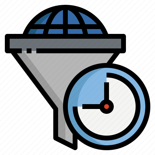Filter, screening, funnel, time, management, refine icon - Download on Iconfinder