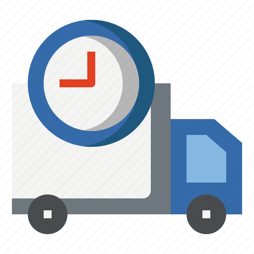 Delivery, transport, truck, time, management, dispatch icon - Download on Iconfinder