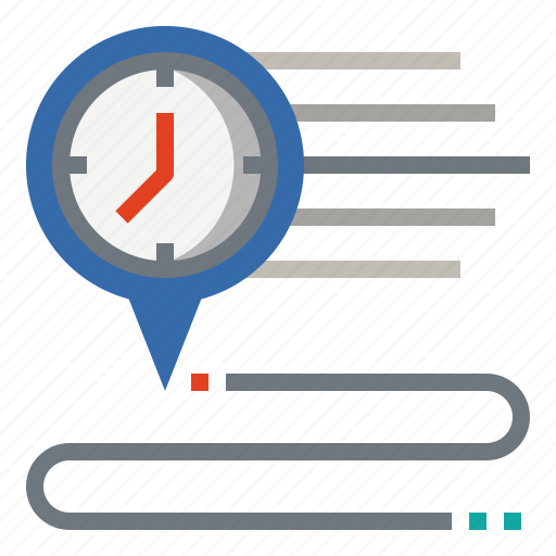 Route, time, planning, on, management, trail icon - Download on Iconfinder