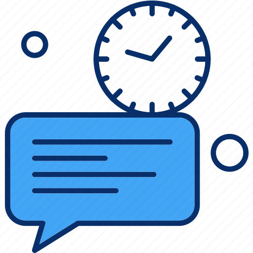 Chat, clock, management, time icon - Download on Iconfinder