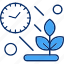 clock, management, plant, time 