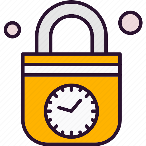 Clock, lock, management, time icon - Download on Iconfinder