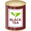black tea tin, breakfast tea, canned food, flavoured tea, hot beverage 