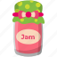 condensed food, jam jar, strawberry confiture, strawberry jam, sweet food 
