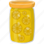 canned food, grocery storage, lemon container, lemon pickles, preserved food 