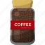 caffeine jar, coffee beans, coffee seeds, jar food, roasted coffee 