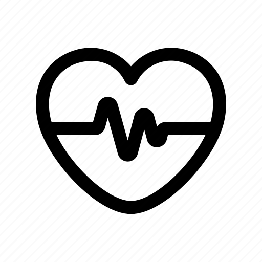 Heartbeat, pulsation, lifeline, cardiogram, heart rate icon - Download on Iconfinder