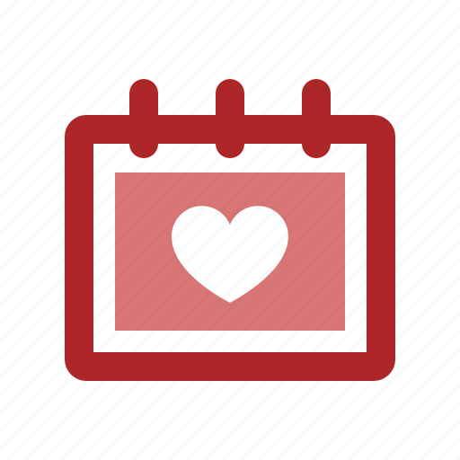 Calendar, date, love, romance, valentine's day icon - Download on Iconfinder