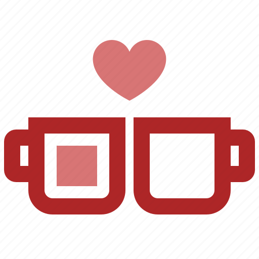 Coffee, couple, cups, love, romance icon - Download on Iconfinder