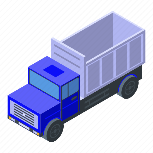 Business, car, cartoon, construction, isometric, silhouette, tipper icon - Download on Iconfinder