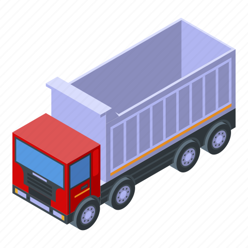 Business, car, cartoon, isometric, logo, tipper, transport icon - Download on Iconfinder