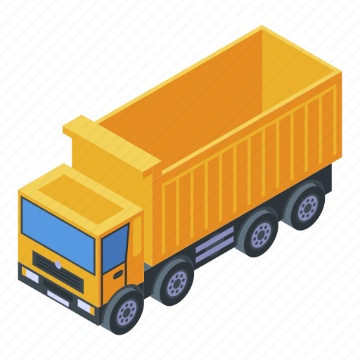Business, car, cartoon, construction, isometric, technology, truck icon - Download on Iconfinder
