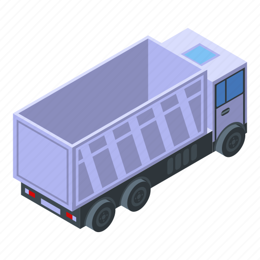 Business, car, cartoon, empty, isometric, silhouette, tipper icon - Download on Iconfinder
