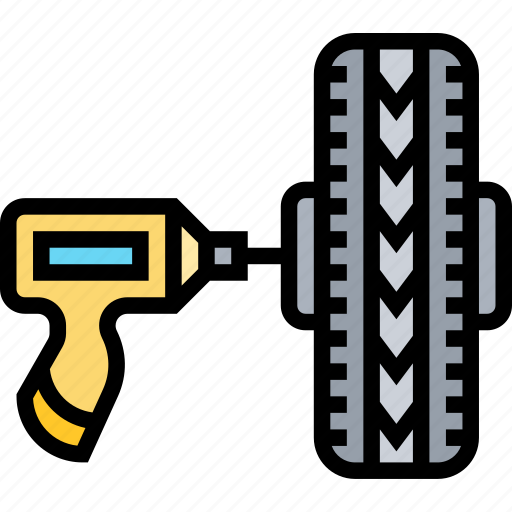 Drilling, screwdriver, tire, change, assembly icon - Download on Iconfinder