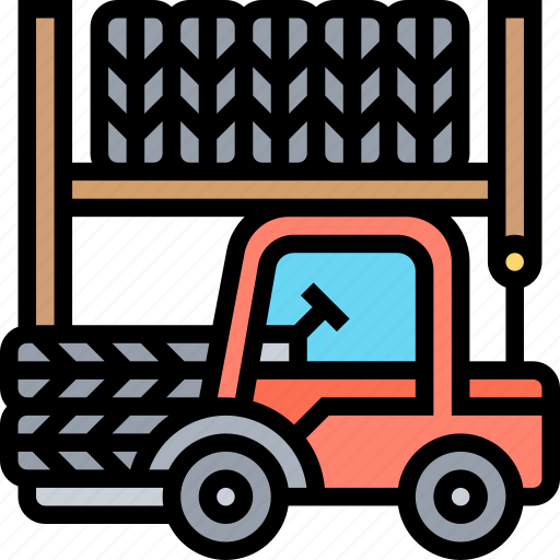 Warehouse, tire, manufacturing, storehouse, industrial icon - Download on Iconfinder