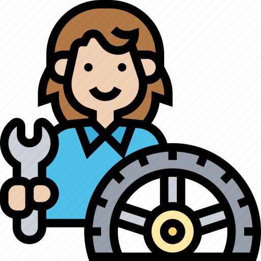 Wheel, repair, automobile, service, mechanic icon - Download on Iconfinder
