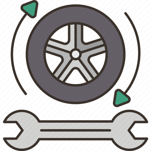 Tire, service, maintenance, repair, automobile icon - Download on Iconfinder
